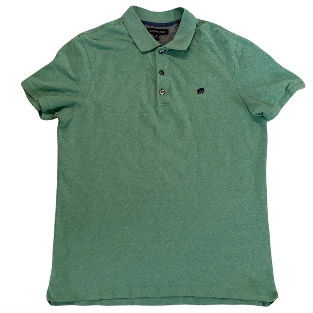 Banana Republic Men’s Green Collared Shirt Size Medium
